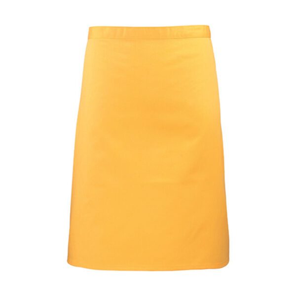 Premier Workwear Colours Collection Mid Length Apron Sunflower (ca. Pantone 136c) 70 x 50 cm