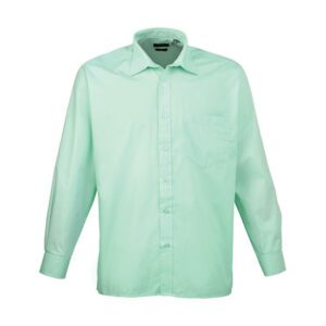 Premier Workwear Men´s Poplin Long Sleeve Shirt Aqua 48 (19)