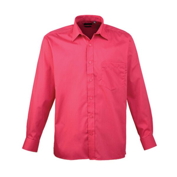 Premier Workwear Men´s Poplin Long Sleeve Shirt Hot Pink 48 (19)
