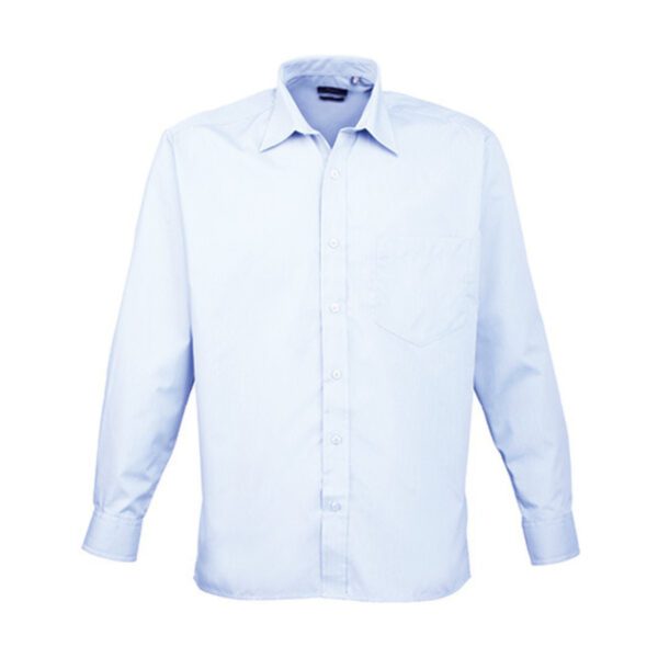Premier Workwear Men´s Poplin Long Sleeve Shirt Light Blue 48 (19)