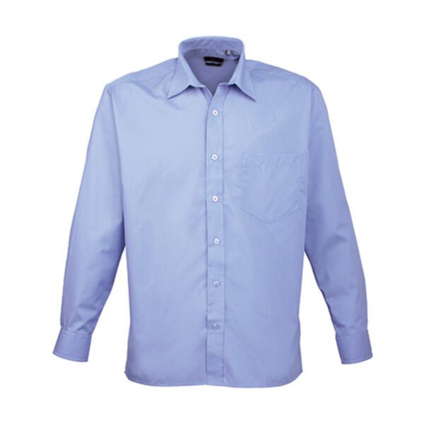 Premier Workwear Men´s Poplin Long Sleeve Shirt Mid Blue 48 (19)