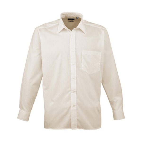 Premier Workwear Men´s Poplin Long Sleeve Shirt Natural 48 (19)