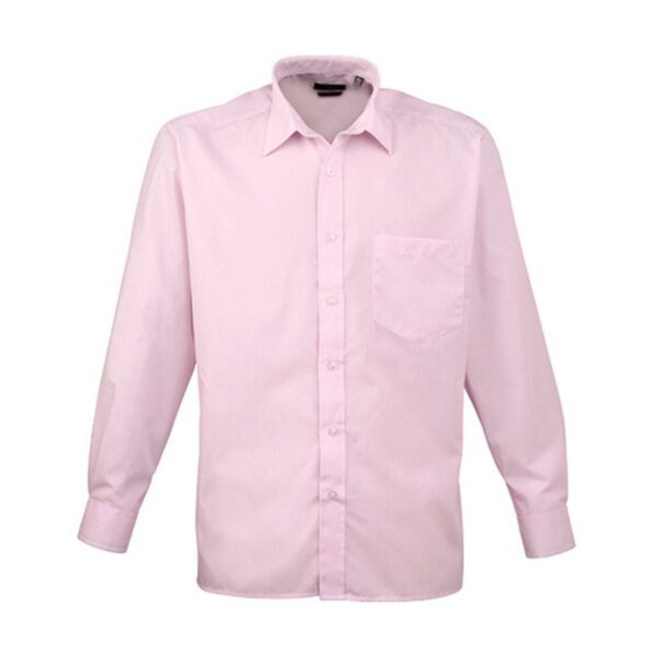 Premier Workwear Men´s Poplin Long Sleeve Shirt Pink 48 (19)