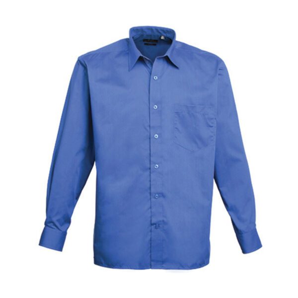 Premier Workwear Men´s Poplin Long Sleeve Shirt Royal 48 (19)