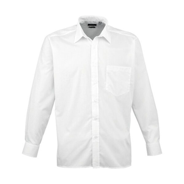 Premier Workwear Men´s Poplin Long Sleeve Shirt White 54 (22)