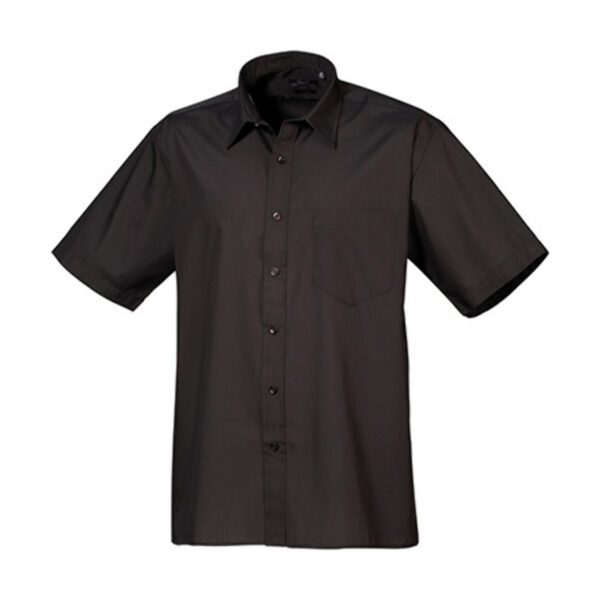 Premier Workwear Men´s Poplin Short Sleeve Shirt Black 54 (22)