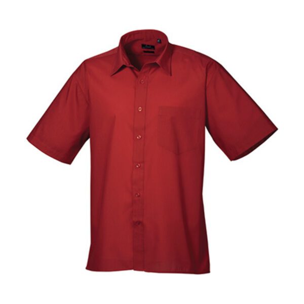 Premier Workwear Men´s Poplin Short Sleeve Shirt Burgundy 48 (19)