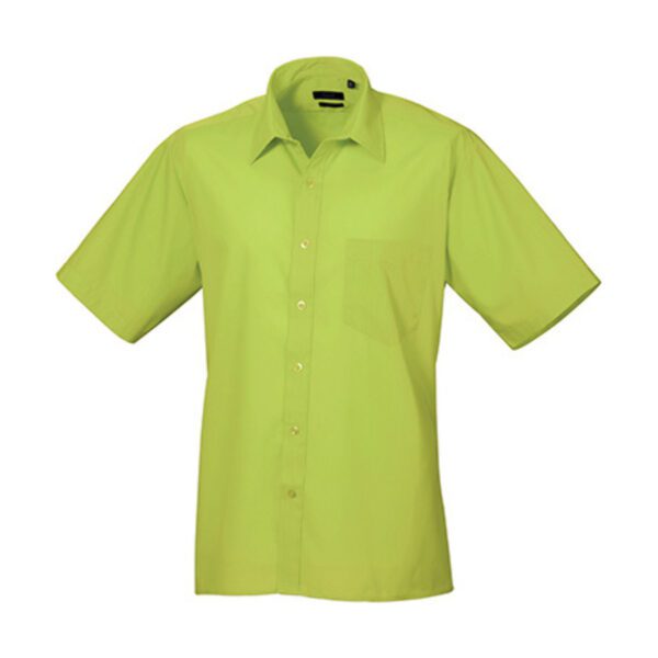 Premier Workwear Men´s Poplin Short Sleeve Shirt Lime 48 (19)
