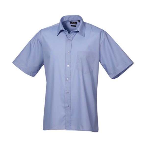 Premier Workwear Men´s Poplin Short Sleeve Shirt Mid Blue 48 (19)
