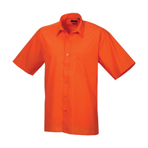 Premier Workwear Men´s Poplin Short Sleeve Shirt Orange 48 (19)