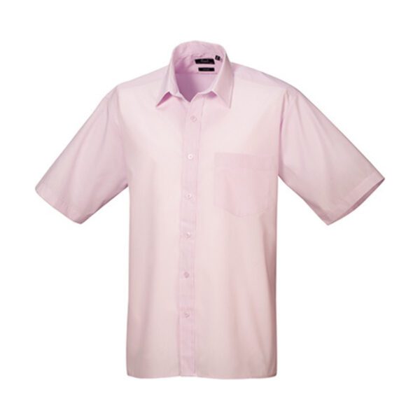 Premier Workwear Men´s Poplin Short Sleeve Shirt Pink 48 (19)