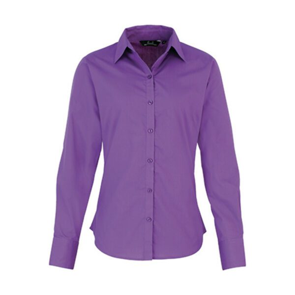 Premier Workwear Women´s Poplin Long Sleeve Blouse Rich Violet 6XL