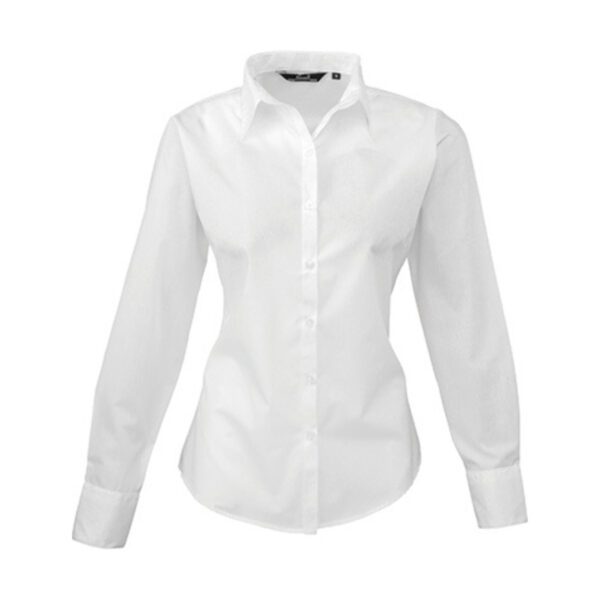 Premier Workwear Women´s Poplin Long Sleeve Blouse White 6XL