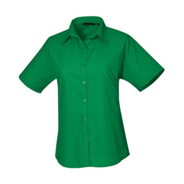 Premier Workwear Women´s Poplin Short Sleeve Blouse Emerald 6XL