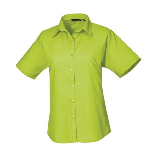 Premier Workwear Women´s Poplin Short Sleeve Blouse Lime 6XL