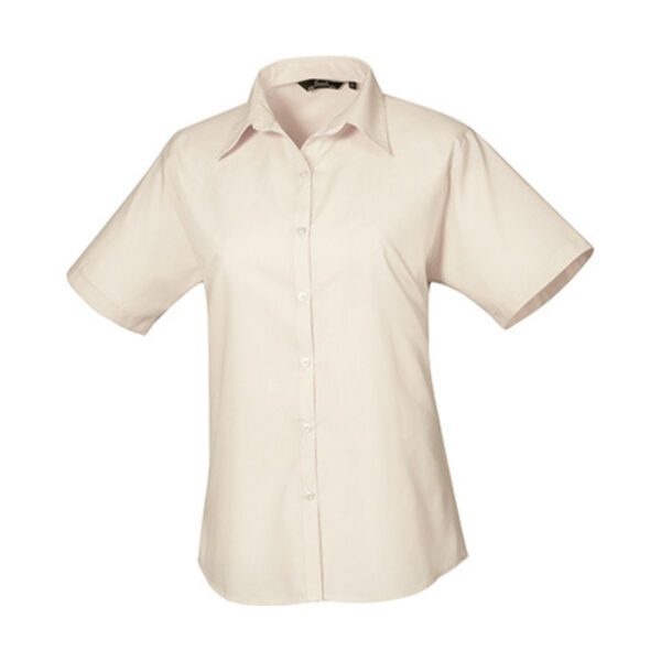 Premier Workwear Women´s Poplin Short Sleeve Blouse Natural 6XL