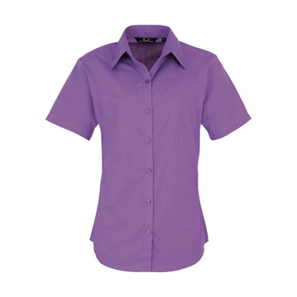 Premier Workwear Women´s Poplin Short Sleeve Blouse Rich Violet 6XL