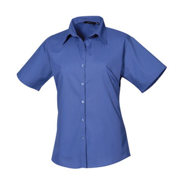 Premier Workwear Women´s Poplin Short Sleeve Blouse Royal 6XL