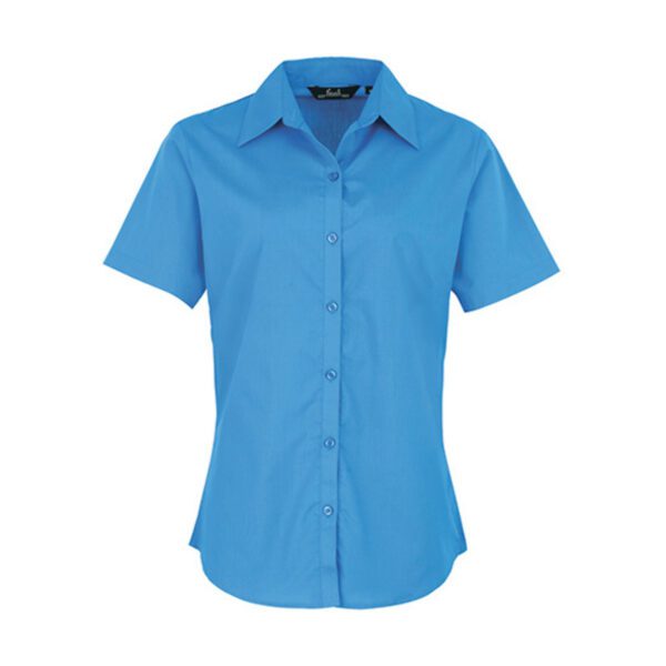 Premier Workwear Women´s Poplin Short Sleeve Blouse Sapphire 6XL