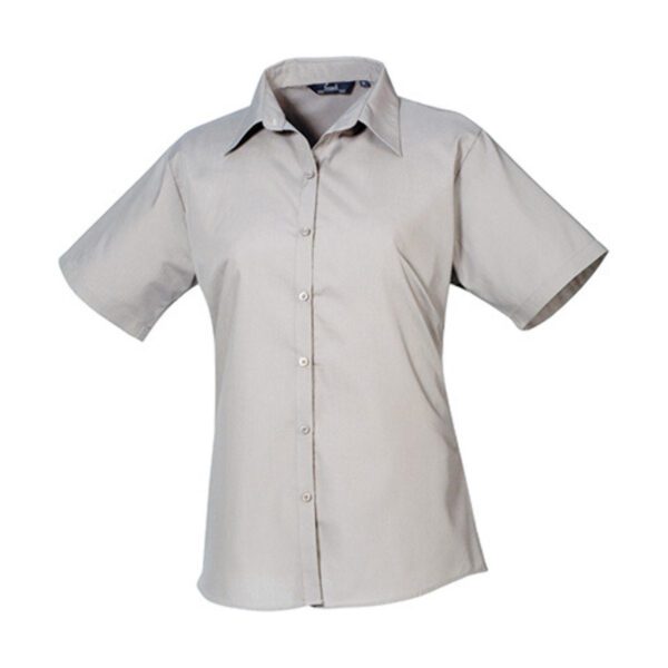 Premier Workwear Women´s Poplin Short Sleeve Blouse Silver 6XL