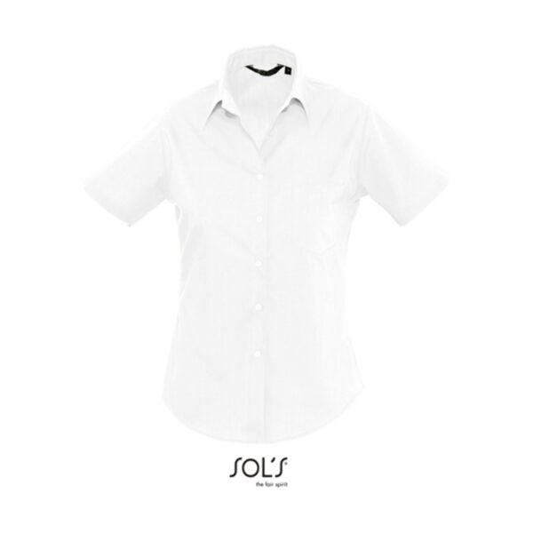 Sol's Popeline-Blouse Escape Short Sleeve White 3XL
