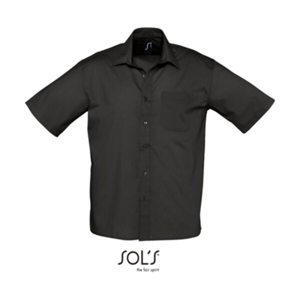 Sol's Popeline-Shirt Bristol Short Sleeve Black 4XL