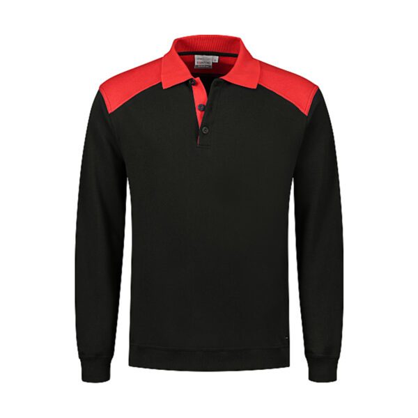 Santino  Polosweater Tesla Black Red XXL