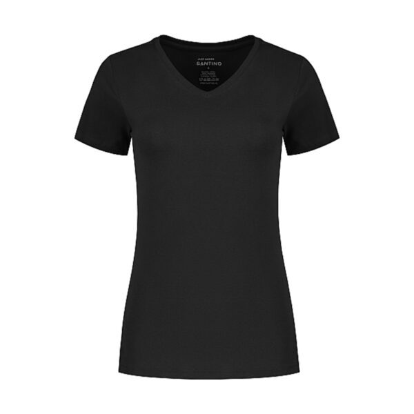 Santino  T-shirt Jazz Ladies V-neck Black XXL