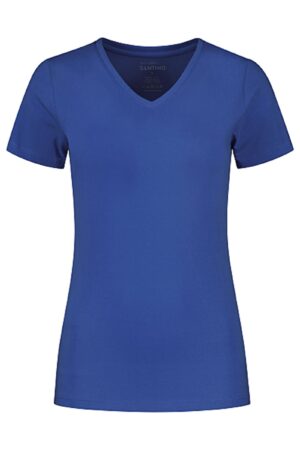 Santino T-shirt Jazz Ladies V-neck Royal Blue XXL