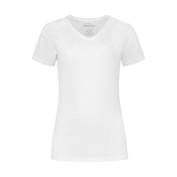 Santino  T-shirt Jazz Ladies V-neck White XXL