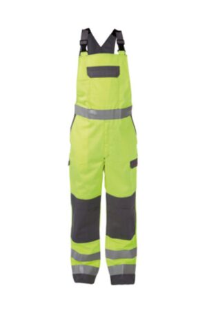 DASSY® Colombia tweekleurige zichtbaarheidsbretelbroek met kniezakken