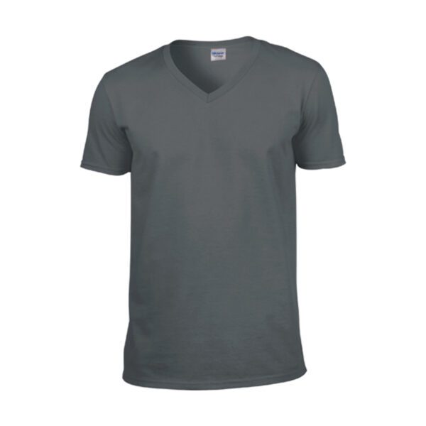 Gildan T-shirt V-Neck SoftStyle SS for him Charcoal XXL