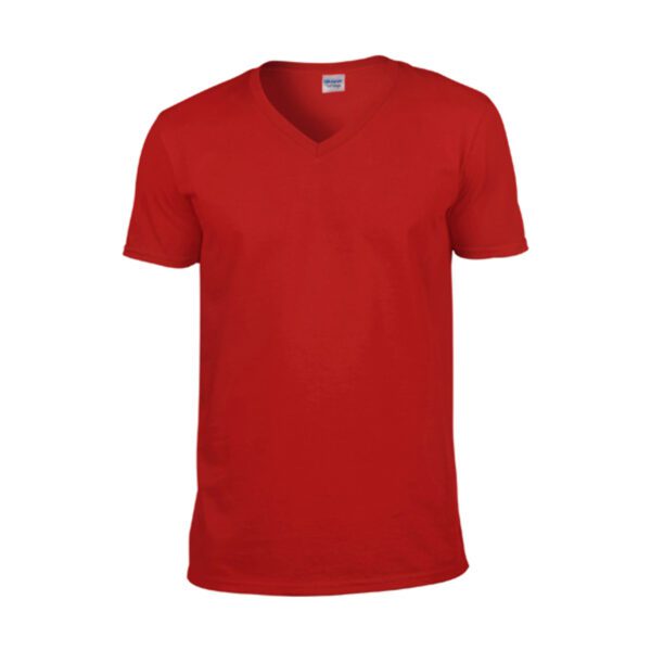 Gildan T-shirt V-Neck SoftStyle SS for him Red XXL
