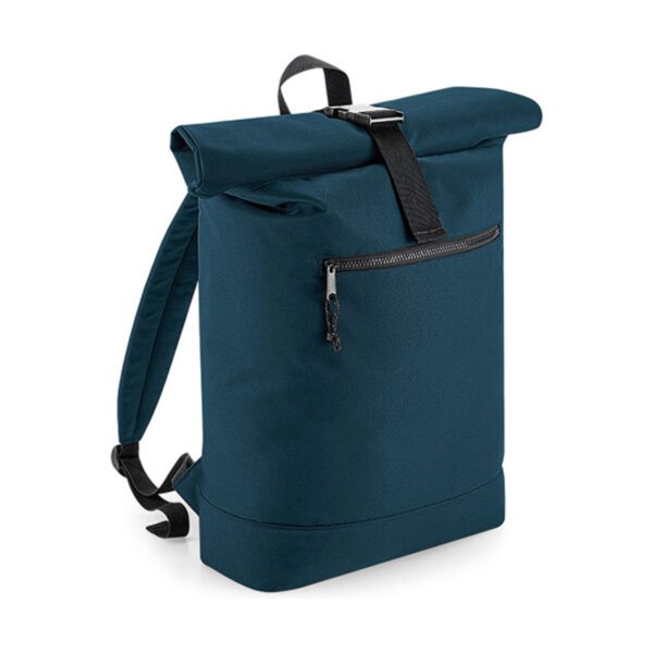 BagBase Recycled Roll-Top Backpack Petrol