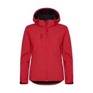 Clique Classic Softshell Hoody Lady rood XXL