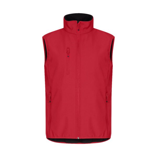 Clique Classic Softshell Vest rood 4XL