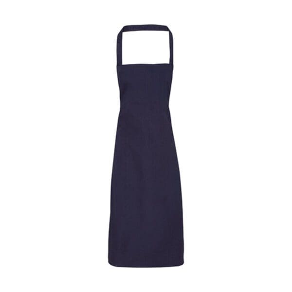 Premier Workwear 100% Organic Cotton Bib Apron (No Pocket) Navy (ca. Pantone 2766) ONE SIZE