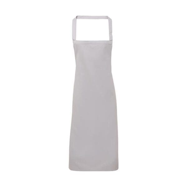 Premier Workwear 100% Organic Cotton Bib Apron (No Pocket) Silver (ca. Pantone 428) ONE SIZE