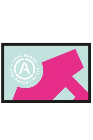 All-over bedrukte vloermat S