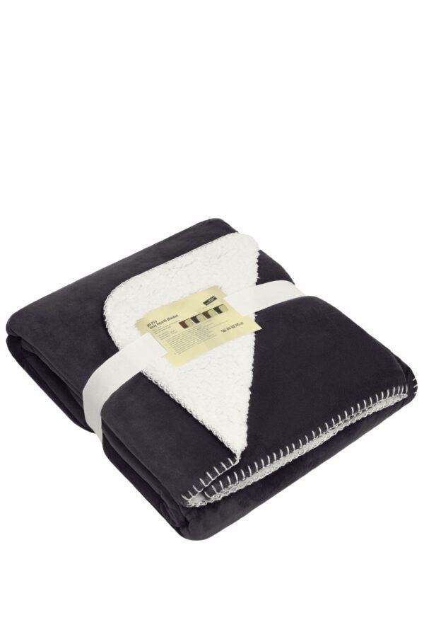 James & Nicholson Cosy Hearth Blanket anthracite natural