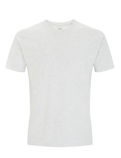 EarthPositive Men's/ Unisex classic jersey T-shirt  Melange White XXL