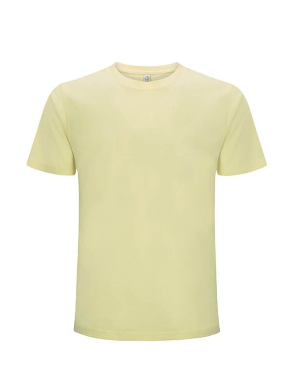 EarthPositive Men's/ Unisex classic jersey T-shirt  Pale Lemon XL