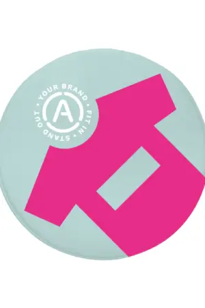 All-over bedrukte badmat rond 70 cm