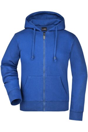 James & Nicholson Ladies´ Hooded Jacket Royal XXL