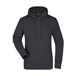 James & Nicholson Ladies´ Hooded Sweat Black XXL