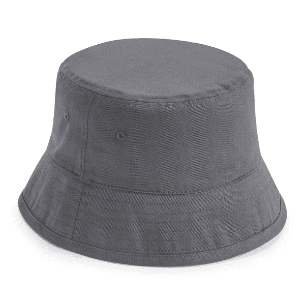 Beechfield Organic Cotton Bucket Hat Graphite Grey L/XL