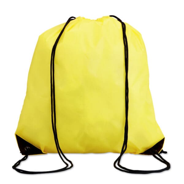 SHOOP Polyester rugzak met koord (190T) geel ONE SIZE