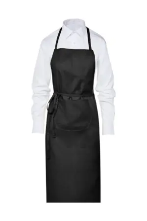 Bistro by JASSZ Budapest Festival Apron with Pocket Black ONE SIZE