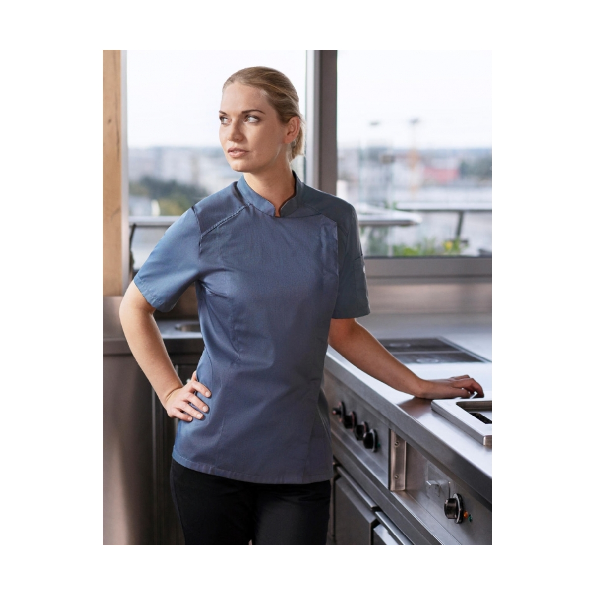 Koksbuis dames korte mouw - Afbeelding 2