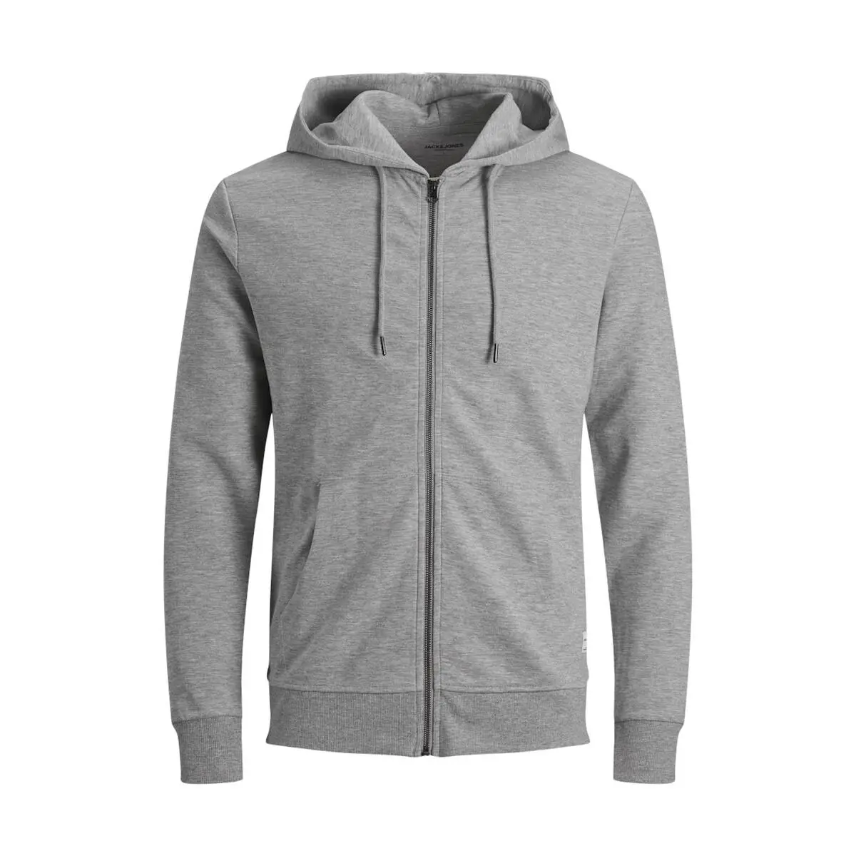 Jack & Jones Sweat Zip Hood Light Grey Melange XXL